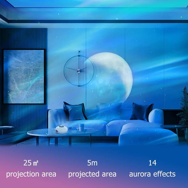 Stjärnprojektionslampa USB-driven Sovrum Ambient Light Projektor