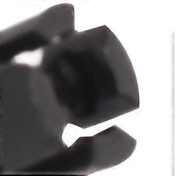 200 st LED-hållare i plast, platt spänne, lysdiodmonteringsfäste för indikator DIY-experiment 0,1 tum svart ( )