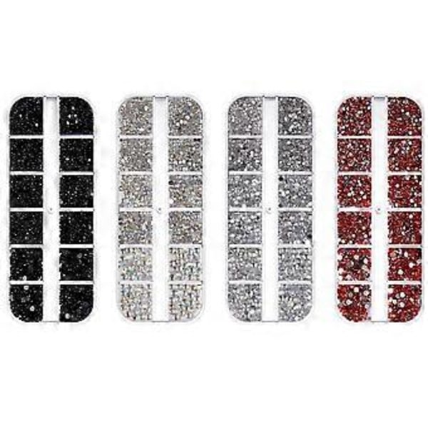 Pysselstenar, Glas AB Kristall Strass Set För Kreativa DIY-projekt Och Utsökt Nagelkonst