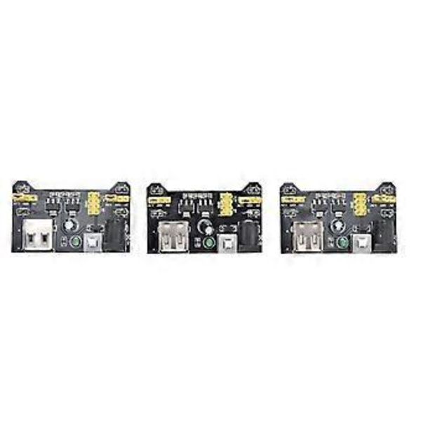 3 st Brödbrädeströmmodul för prototyptavla DC 6.5?12V USB-ström 3.3V/5V ( )