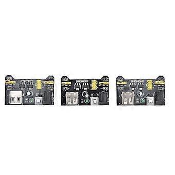 3 stk. Breadboard strømforsyningsmodul til prototypekort DC 6,5-12V USB-strøm 3,3V/5V