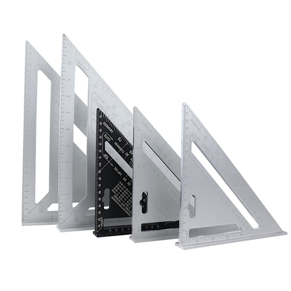 Triangel Kvantifierare Aluminiumlegering Fyrkantig Carpenter Triangel Metr