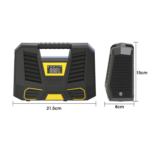 Bärbar batteriluftkompressor, 6000mAh snabbuppblåsande luft Compr