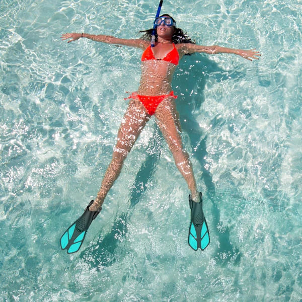 Snorkling / Apné / Dykning Helfotsfenor Justerbar spets för vuxna
