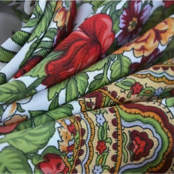 Retro blomstersjal hodeskjerf, muslimsk hodeskjerf med trykt dusk, etnisk stil hodeskjerf, 90cm X90cm, roserød Rose red