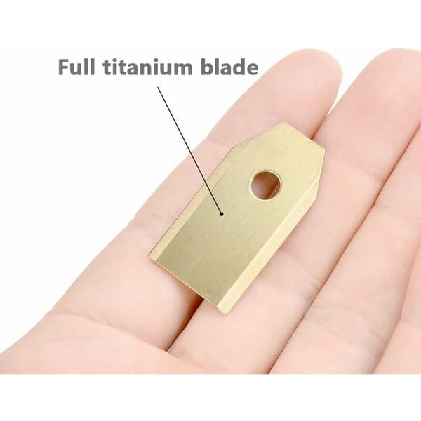 45 stk. udskiftningsblade 35x18x0,75 mm rustfrit stålblad