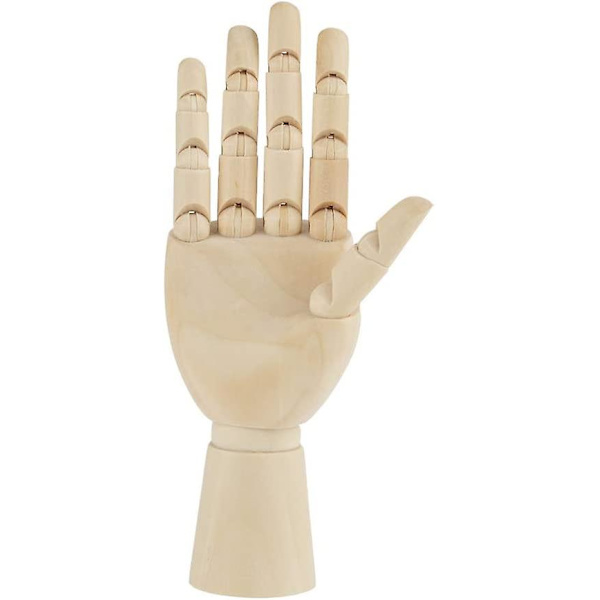 Trä Hand Modell Hand Skulptur Trä skyltdocka Kvinnor Body Arti