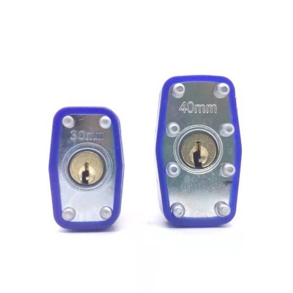 Utomhus hänglås i laminerat stål 40/30 mm, [2 Pack][4 nycklar] Vattenpr