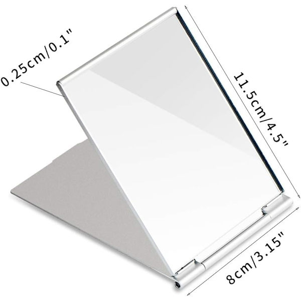 Pocket Mirror Portable Mirror Desktop Sminkspegel, hopfällbar spegel