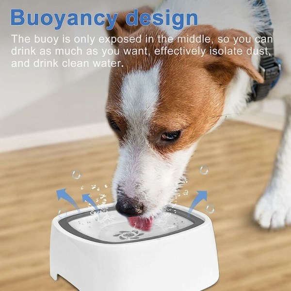 Anti-Splash Dog Water Bowl, 1,5L Anti-Splash Dog Bowl, Anti-Splash