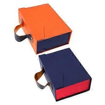 Presentförvaringsfodral Handhållet presentbox med lock för festivalförpackning papper 2 st