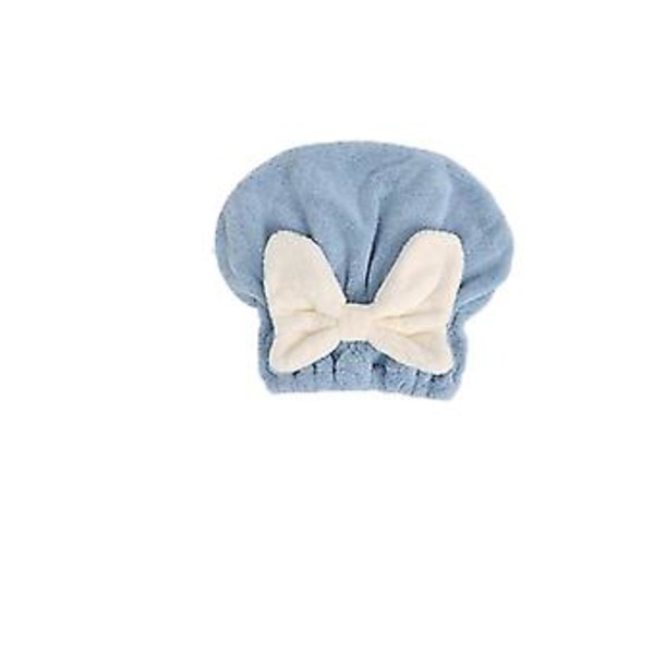 Coral Velvet Ny Båge Torkande Hårhuva Duschhuva Vattenabsorberande Snabbtorkande C