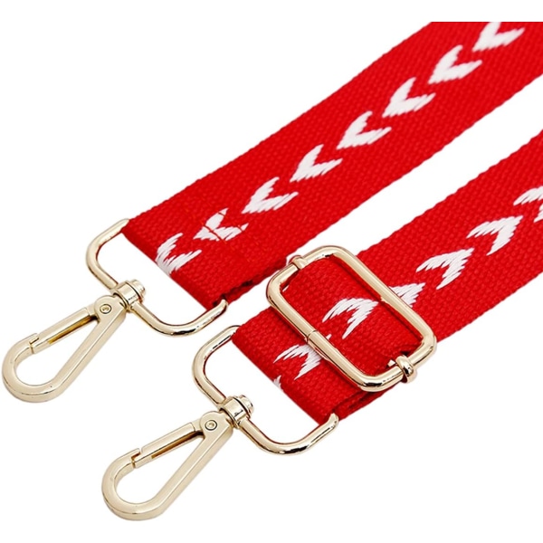 Justerbar 75-145 cm handhållen axelrem (svart) remväska Ha