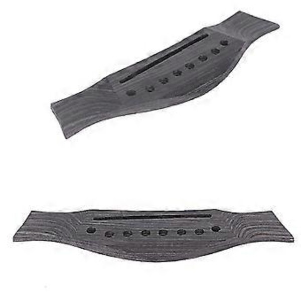 Utsökt Trä 6-strängad Folkgitarr Stall Ersättning Nedre Träsadlar Akustisk Gitarr Stall Gitarrtillbehör Hole lock screw Flat code