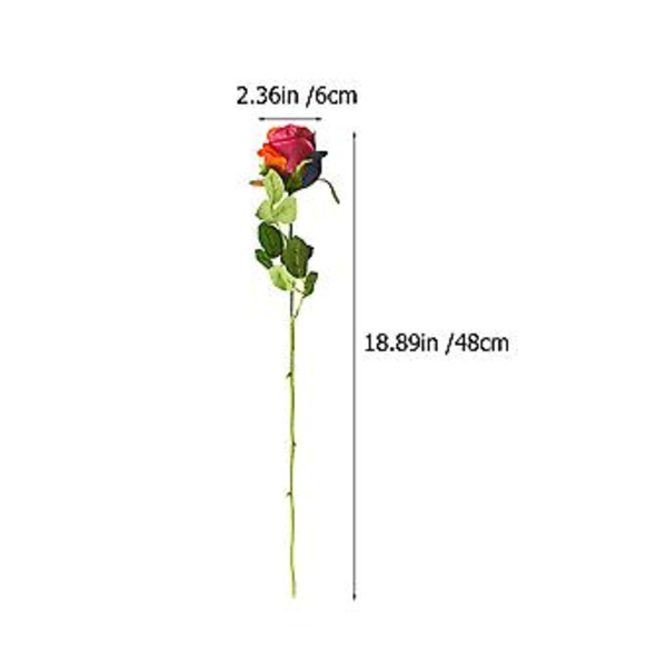 5 st Scenlayout DIY Ornament Simulerad Blomma DIY Hantverk Falsk Ros Dekoration
