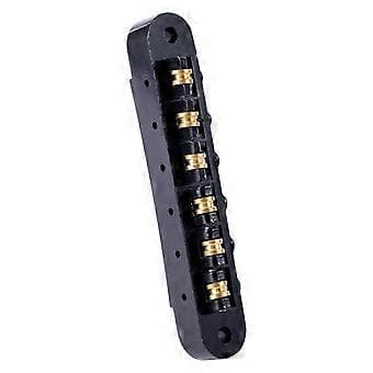 6-strängad Zinklegering Gitarr Roller Saddle Stall Tune O-Matic Stall med Roller Saddle För Gitarr med Gängade Stolpar Svart Black