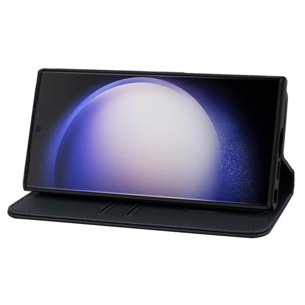 Multifunktionel kortholder flip-etui til Samsung A55 5G – Stødresistent – Sort black