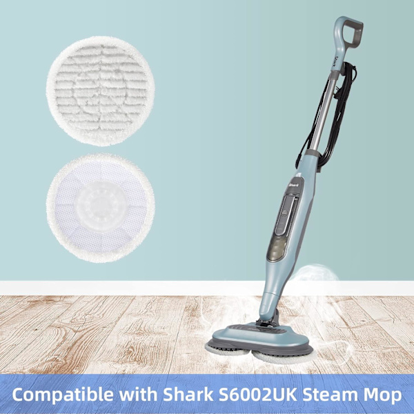 (6st) Steam Mop Pads för Shark S6002UK Steam Mop, Återanvändbar Steam