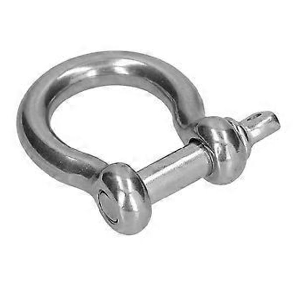 Skruvstiftankare Shackle bågform 304 Rostfritt stål Kedja Vajer Anslutningslyftverktyg 10 st M8 ( )