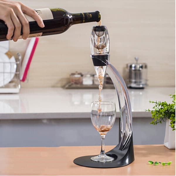 Vinlufter Vinkaraffel, Vinlufter Karaffel med Stativ og