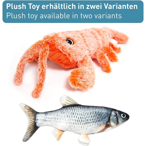 Interaktiv elektronisk fiskleksak för katter - Mjuk elektrisk kattleksak,