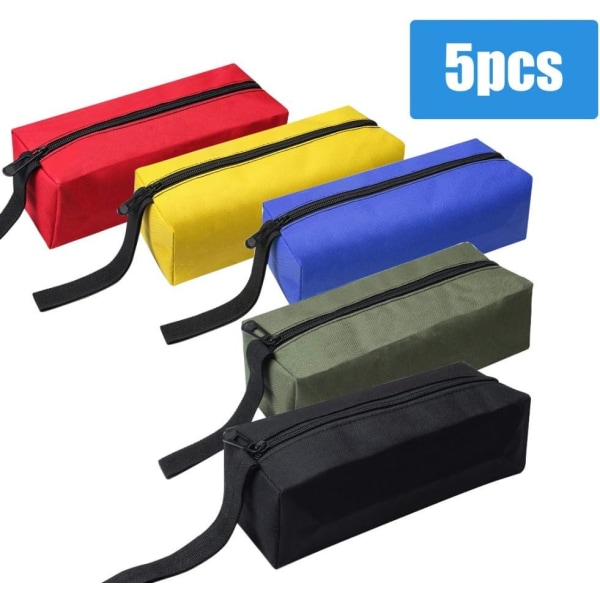 5 st Pack Dragkedjor Vattentäta Utility Tygpåsar/Mindre Scre