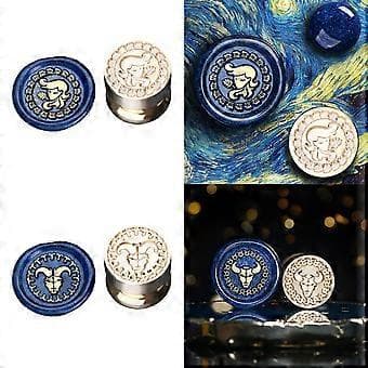 Pregeforsegling Voks Stempel Hode Messing Forseglingsstempel Voks Forseglingsstempel Hode Erstatning for Konvoluttforsegling Gratulasjonskort Gemini