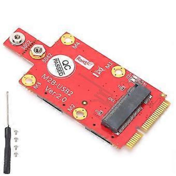 M.2 till Mini PCIE Adapter Konvertermodul med SIM-kortplats PC Laptop Tillbehör ( )