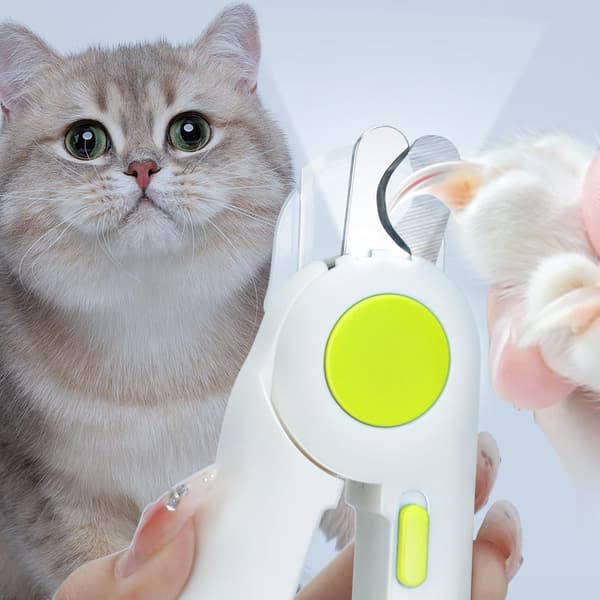Negleklippere med LED-lys til hunde og katte Neglesaks til
