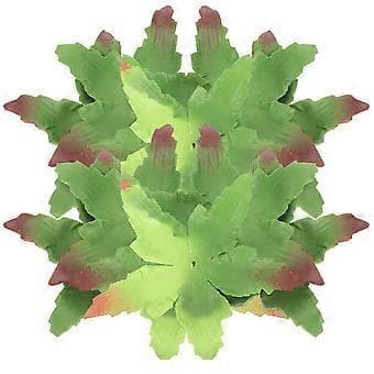 Rosfoder i tyg, foderblad för tillverkning av konstgjorda blommor, Alla hjärtans dag-blomsterarrangemang, 100 st