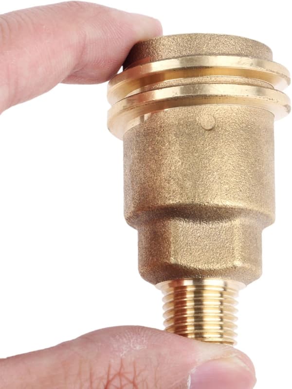 QCC1 møtrik propan gasfitting adapter rørgevind, massiv messing hurtig