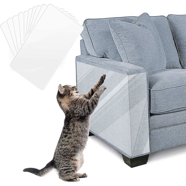 Kattskrapskydd, 8 Stickers Transparent Möbelskydd