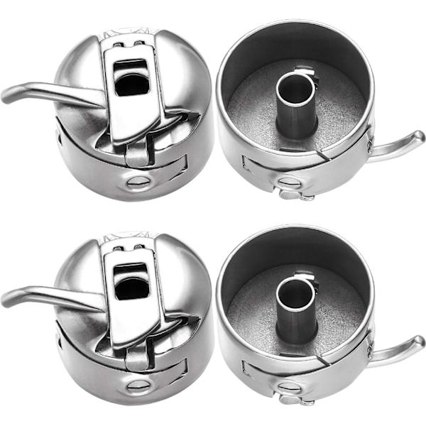 4 delar Symaskin Spole Case Rostfritt stål Spole Case f
