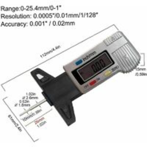 Svart-0-25,4 mm Däckslitbana Däckslitbana Antal Bromsok Tjocklek Ga