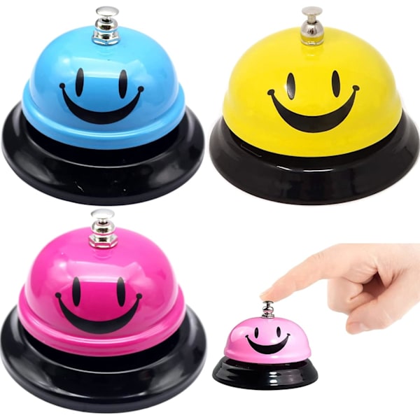 Set med 3 Service Bell, Call Bells Bord Bell Counter Bell Call Be