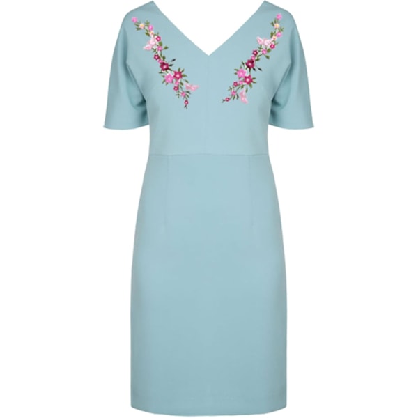 2 ST Nya Fjärilar Blomma Broderade Märken, Blommig Spets Fab