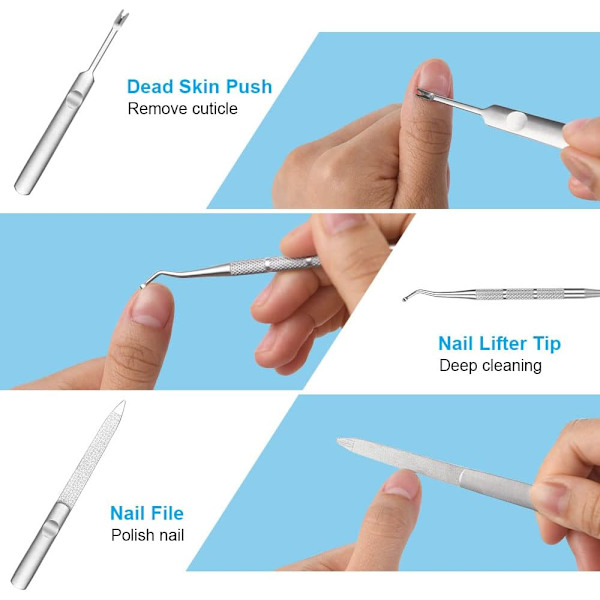 4 i 1 Nail Nipper, Precision Nail Clipper Professionell nagelklämma