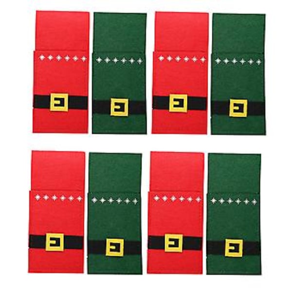 8 st jul-gaffelbägare Juldekoration Julbordsprydnader