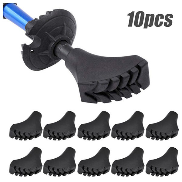 10 Styck Nordic Walking Pads Gummi vandringsdynor och för alla co