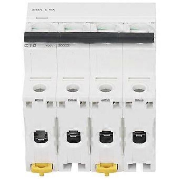 4P Miniatyrkretsbrytare Pa66 DIN-skena Montering Kretsbrytare 400V Lågspänning 6000A BrytförmågaC10A(10A) ( )