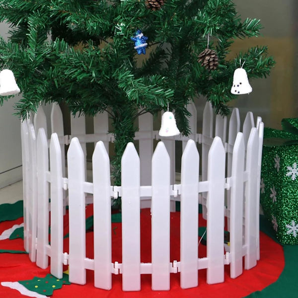 20 st Julgransstaket Plast Vit Palisade Xmas Tree Home