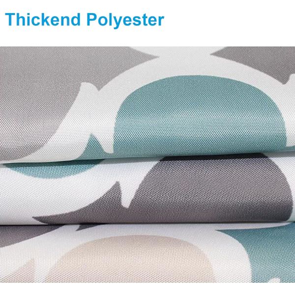 Bruseforhæng 180 x 180 cm Skimmelsikkert Badeværelsesforhæng Polyester