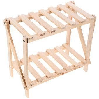 Blomsterdisplaystand rektangulær form træfarve 33.00X29.00X17.00Cm 1 sæt