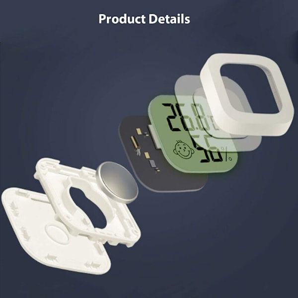 3 Stycken Mini Digital Inomhus Termometer Hygrometer Luftfuktighet Temperatur
