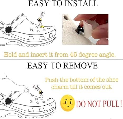 Sko-pynt, pin-tilbehør, DIY-tilbehør er de perfekte gaver til piger