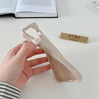 Støtsikkert TPU-telefondeksel i solid farge for iPhone 12 Pro Khaki