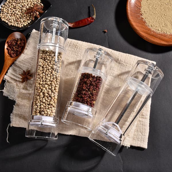 Salt- och pepparkvarn Cylindrisk Transparent
