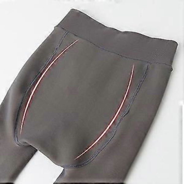 Vintervarma Strumpbyxor Naturlig Hudfärg Leggings Slim Stretchy Strumpbyxor För Kvinnor Utomhus Nya (Steg På 80 Gram Grå Hud)