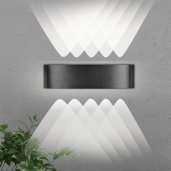 LED inomhus vägglampor för vardagsrum 10W upp och ner vit ljus