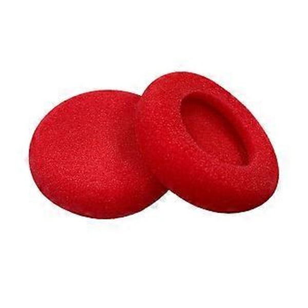 Ersättningsöronkuddar Öronkuddar För WhatPlus Retro Hörlurar Headset Öronskydd för Resor och Arbete Röd Red